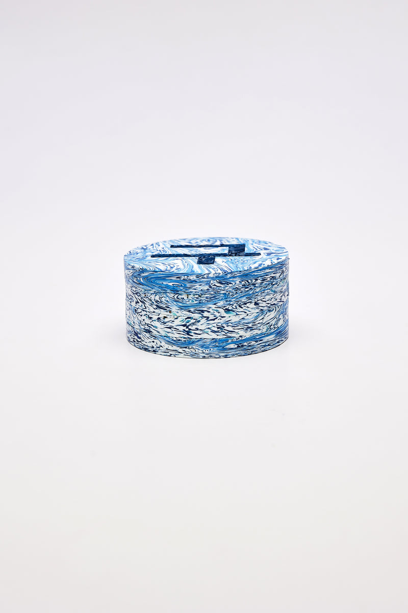 TABLEWARE, PLASTIC - PG COASTER SET OF 4 BLUE WAVE