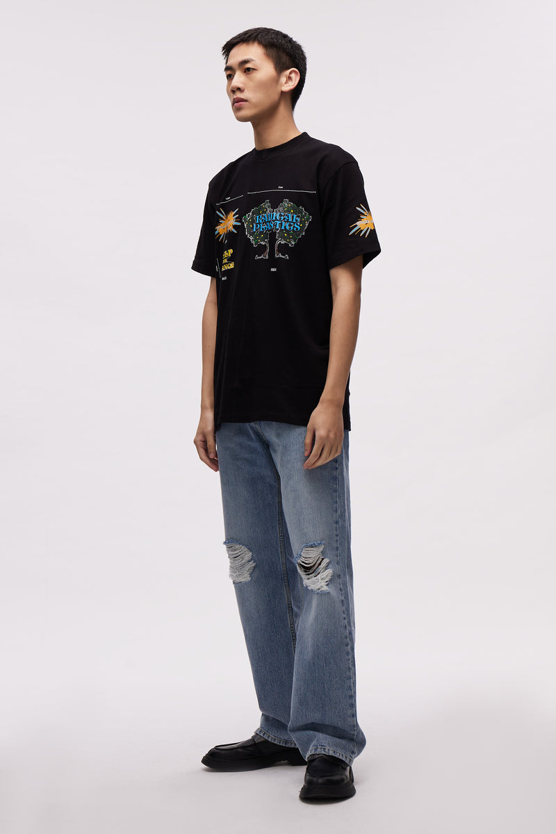 T-SHIRT RADICAL PLASTICS BLACK