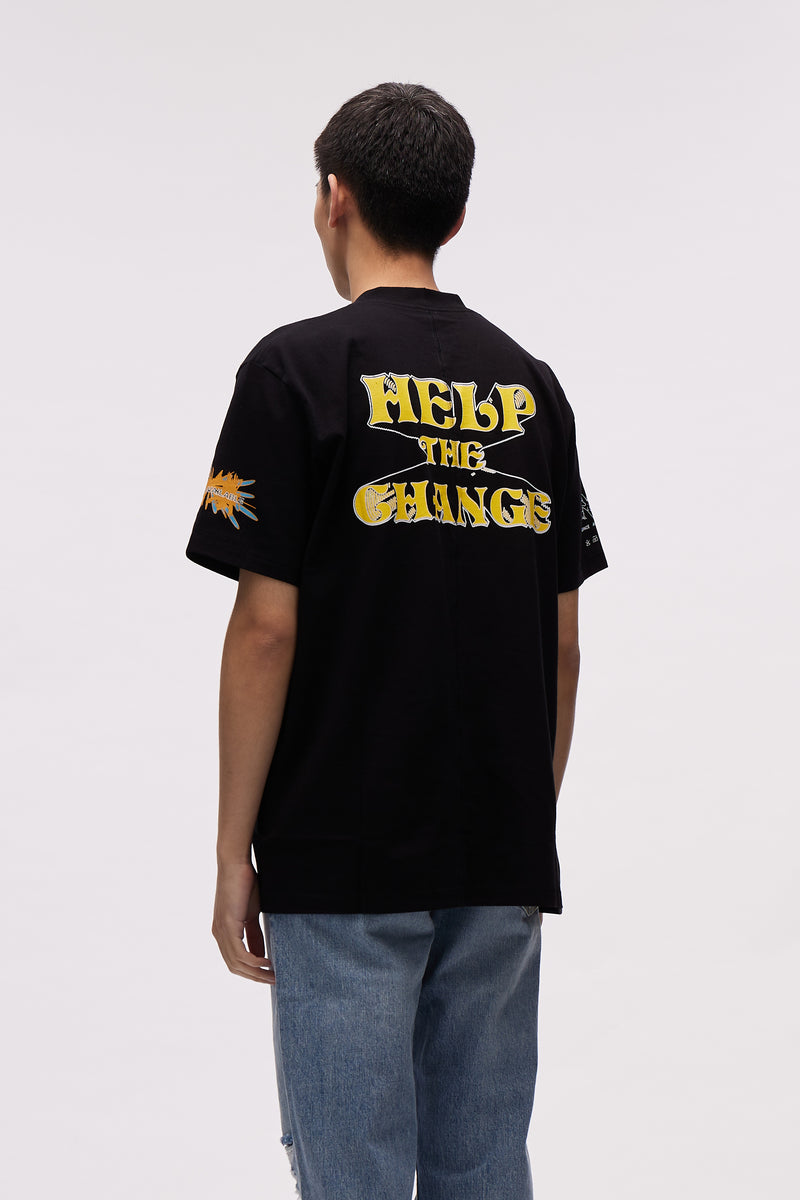 T-SHIRT RADICAL PLASTICS BLACK