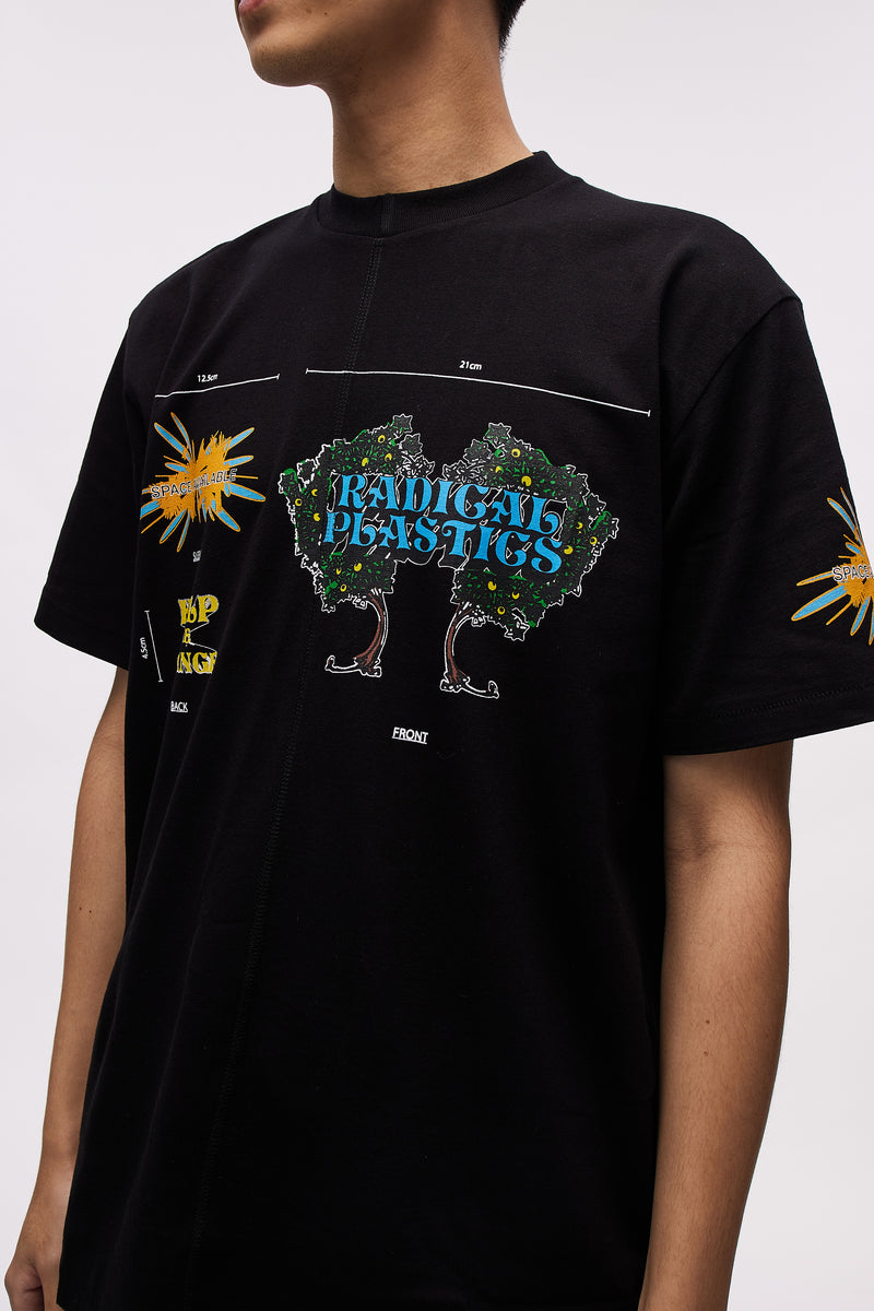 T-SHIRT RADICAL PLASTICS BLACK