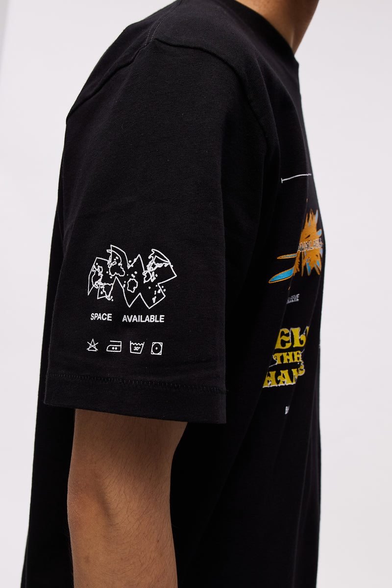 T-SHIRT RADICAL PLASTICS BLACK
