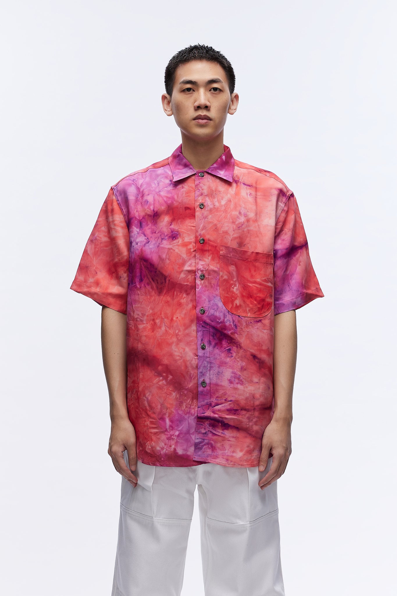 S/s Oversized Shirt Red