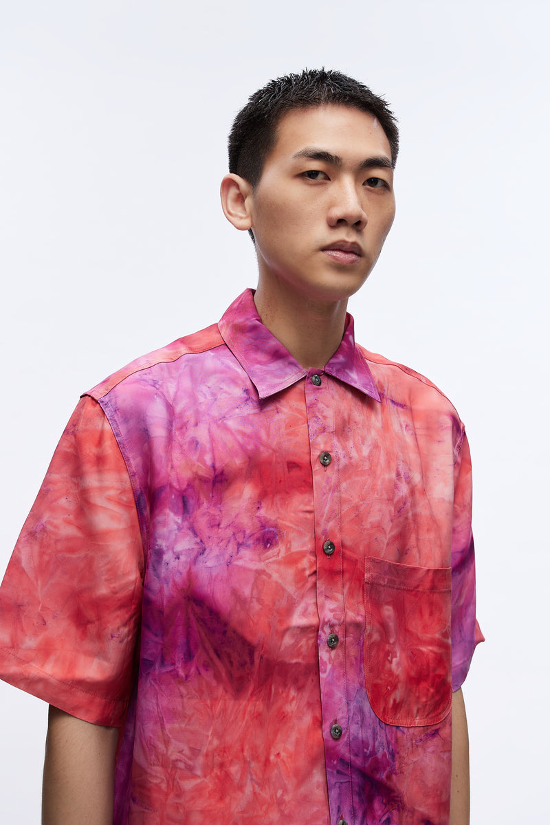 S/s Oversized Shirt Red