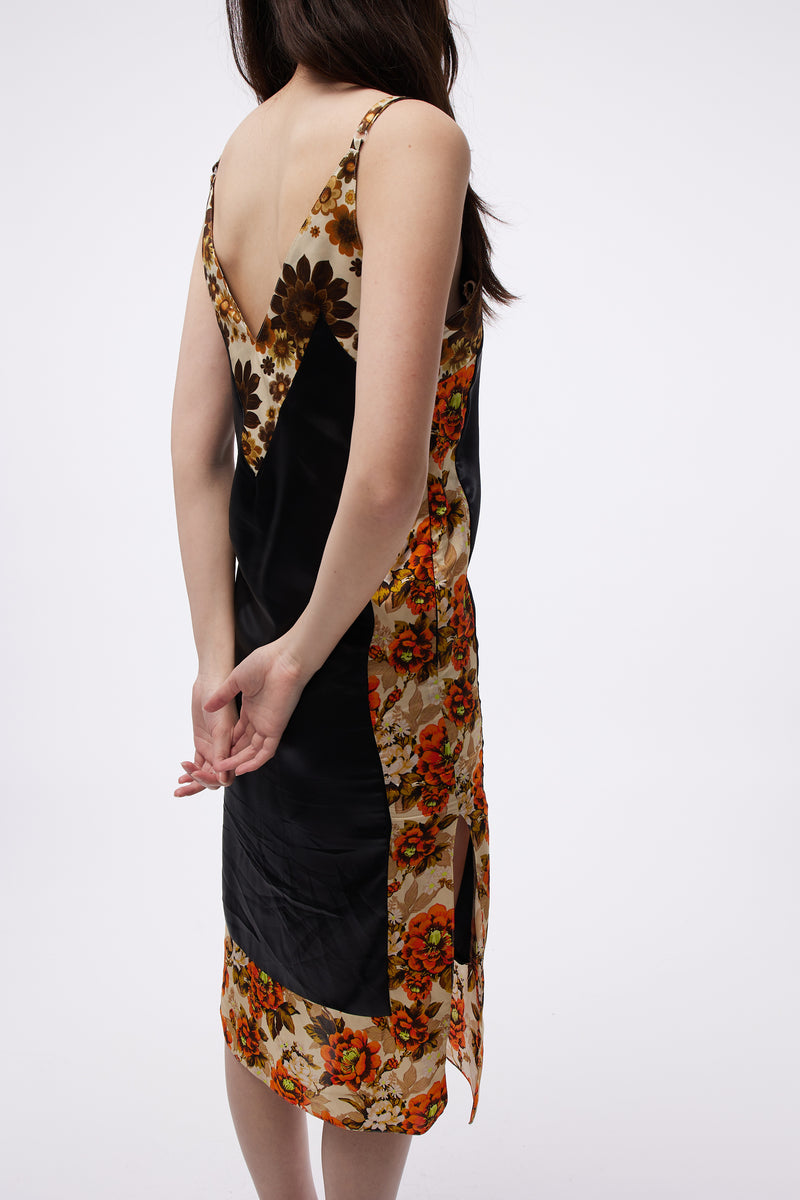 Panelled Slip Dress Night Pines