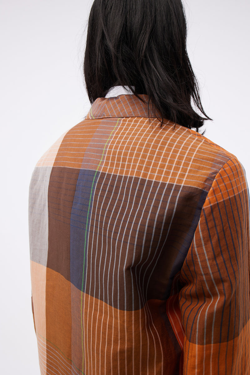 Belted DB Jacket Orange/brown
