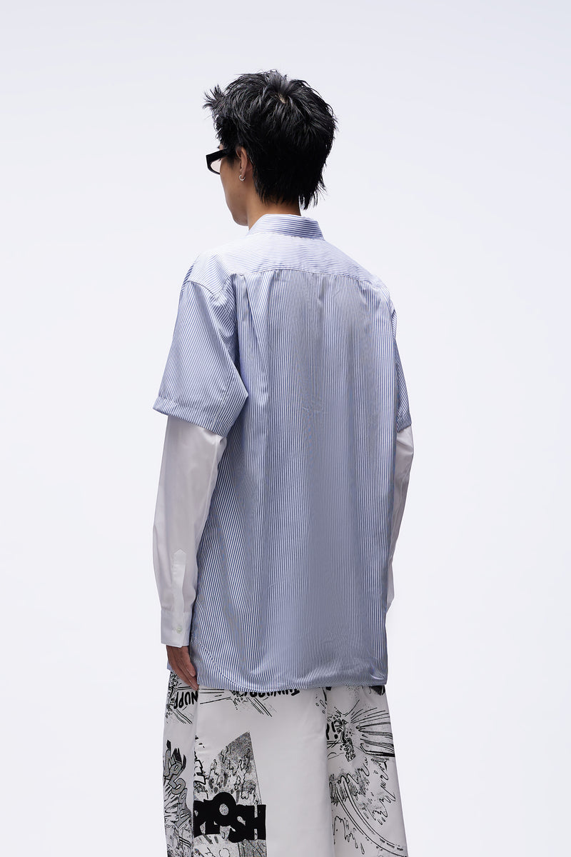 Shirt Woven Blue Stripes