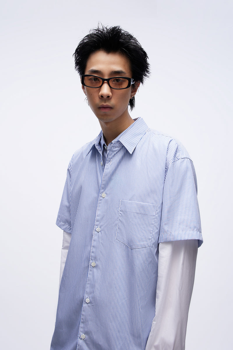 Shirt Woven Blue Stripes