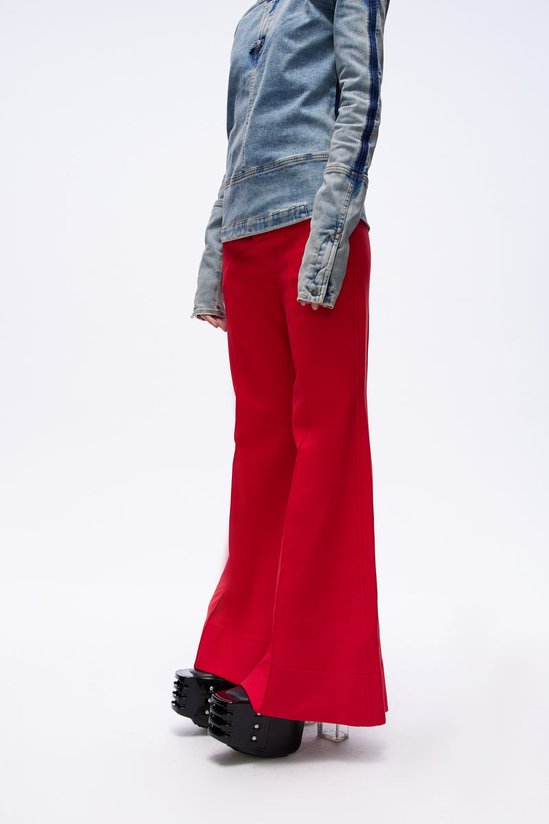 Flared Suit Trousers Fiesta Red