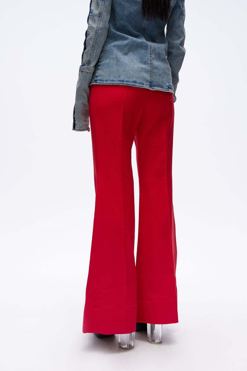 Flared Suit Trousers Fiesta Red