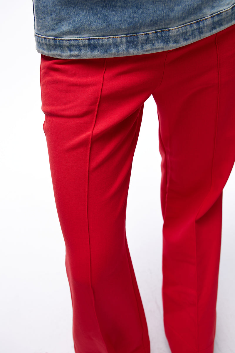 Flared Suit Trousers Fiesta Red
