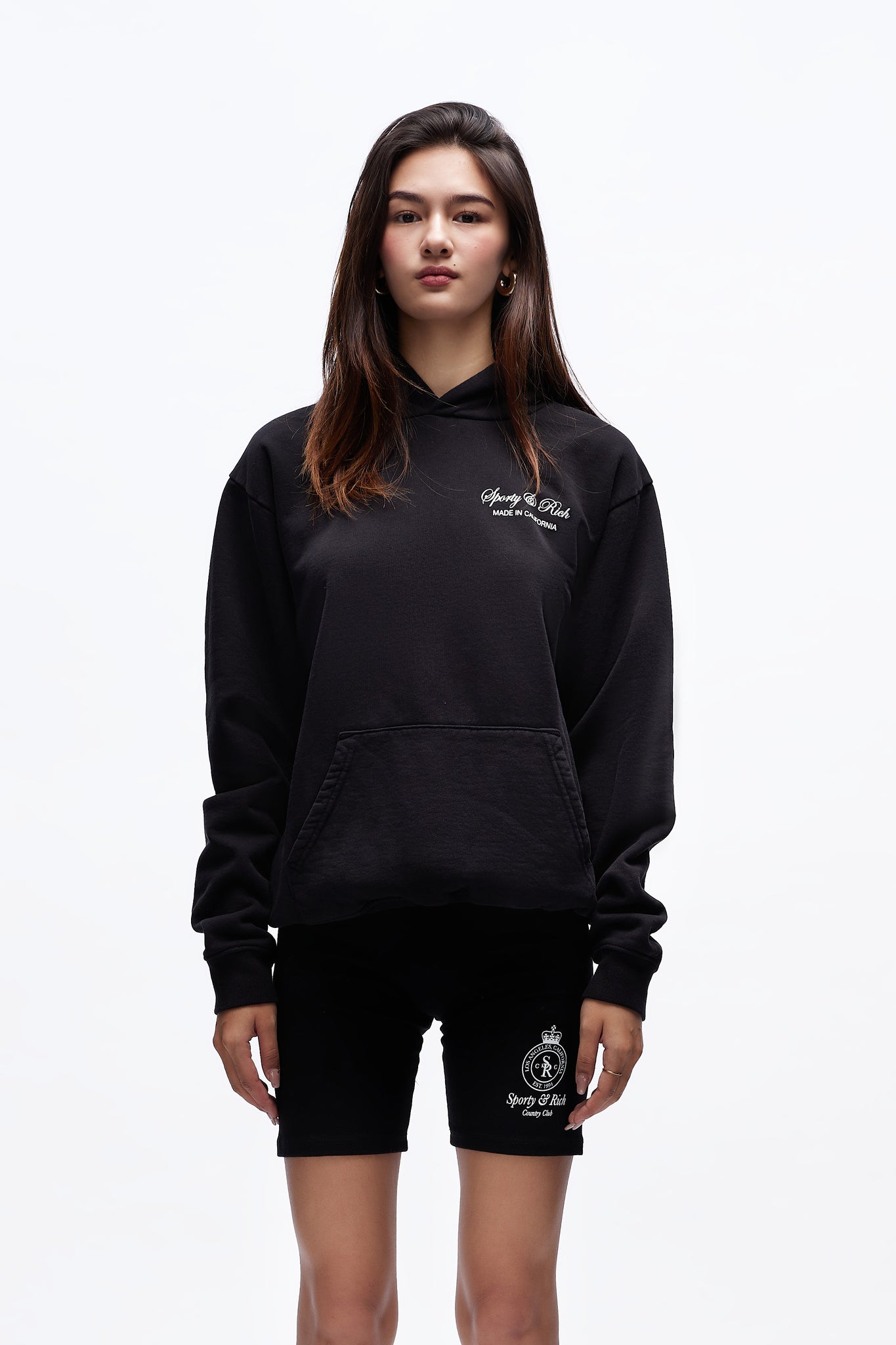 Script Logo Hoodie Black