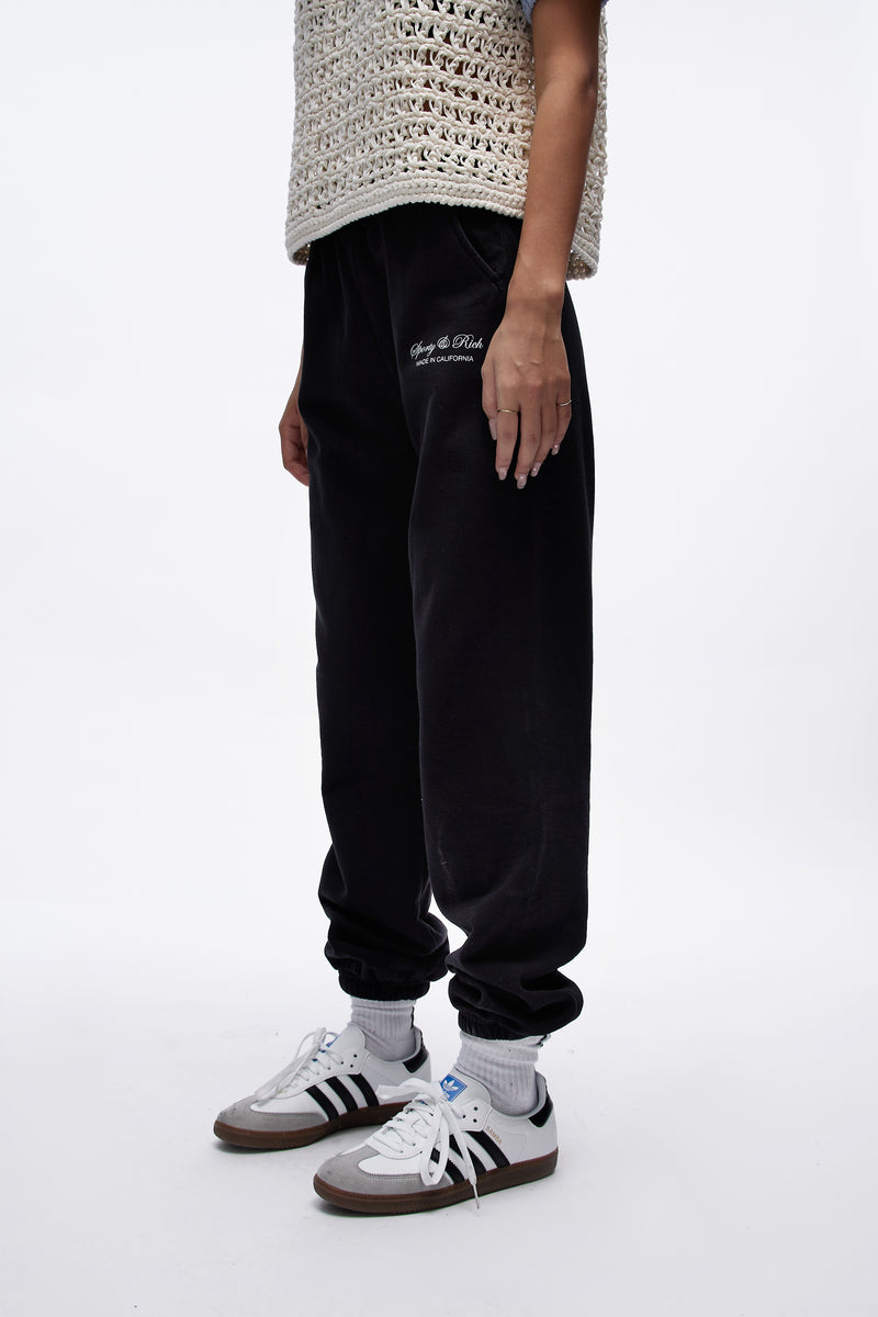 Script Logo Sweatpant Black