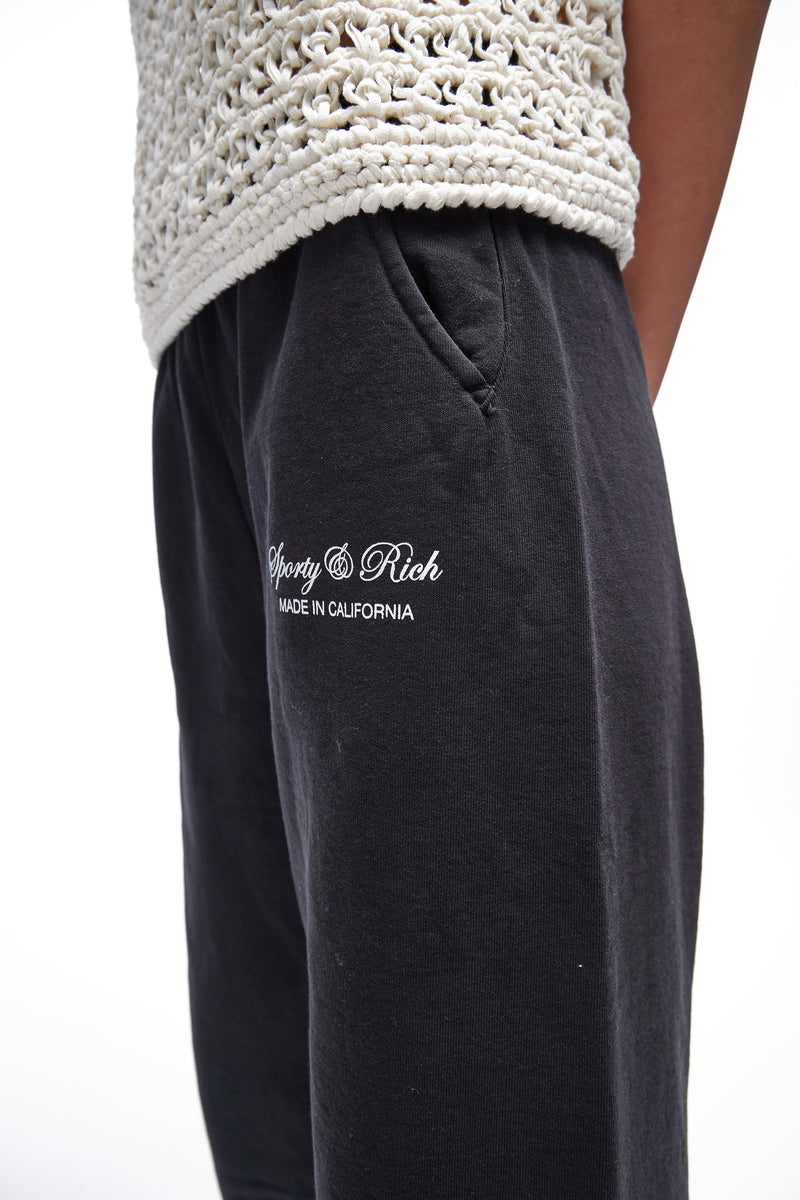 Script Logo Sweatpant Black