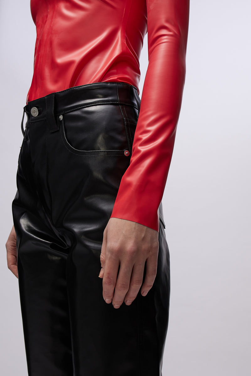 Zipper Top Scarlet Red