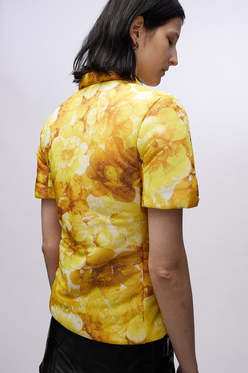 Wadded Polo Yellow Curtain