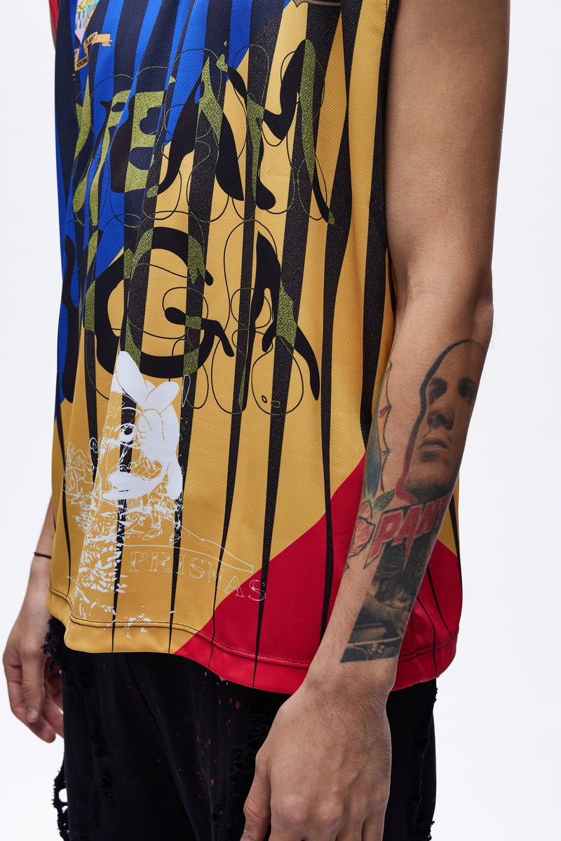 Mens Dream Yoga Jersey Knit Black Multicolor