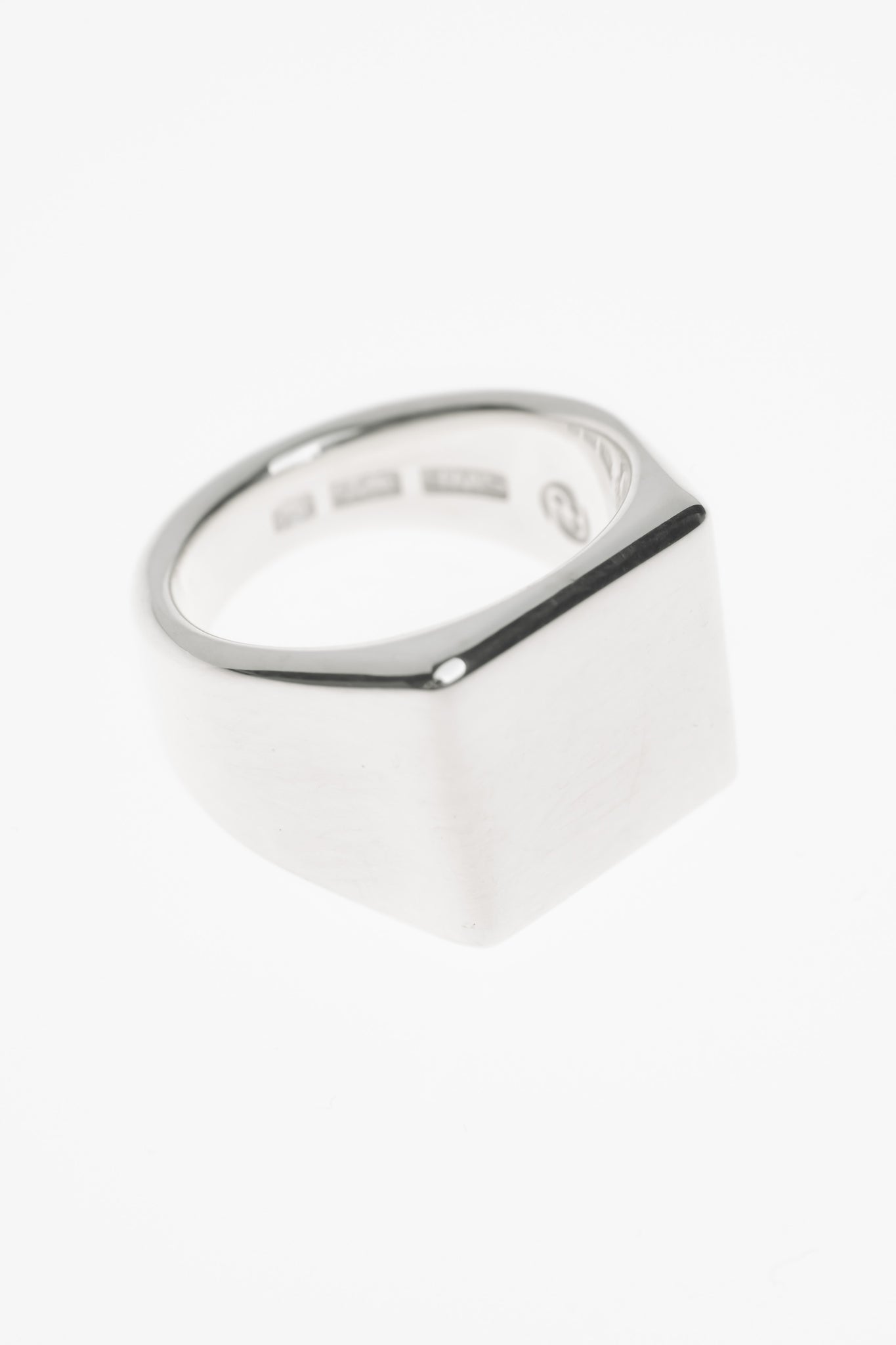 Platform Ring Polished Silver