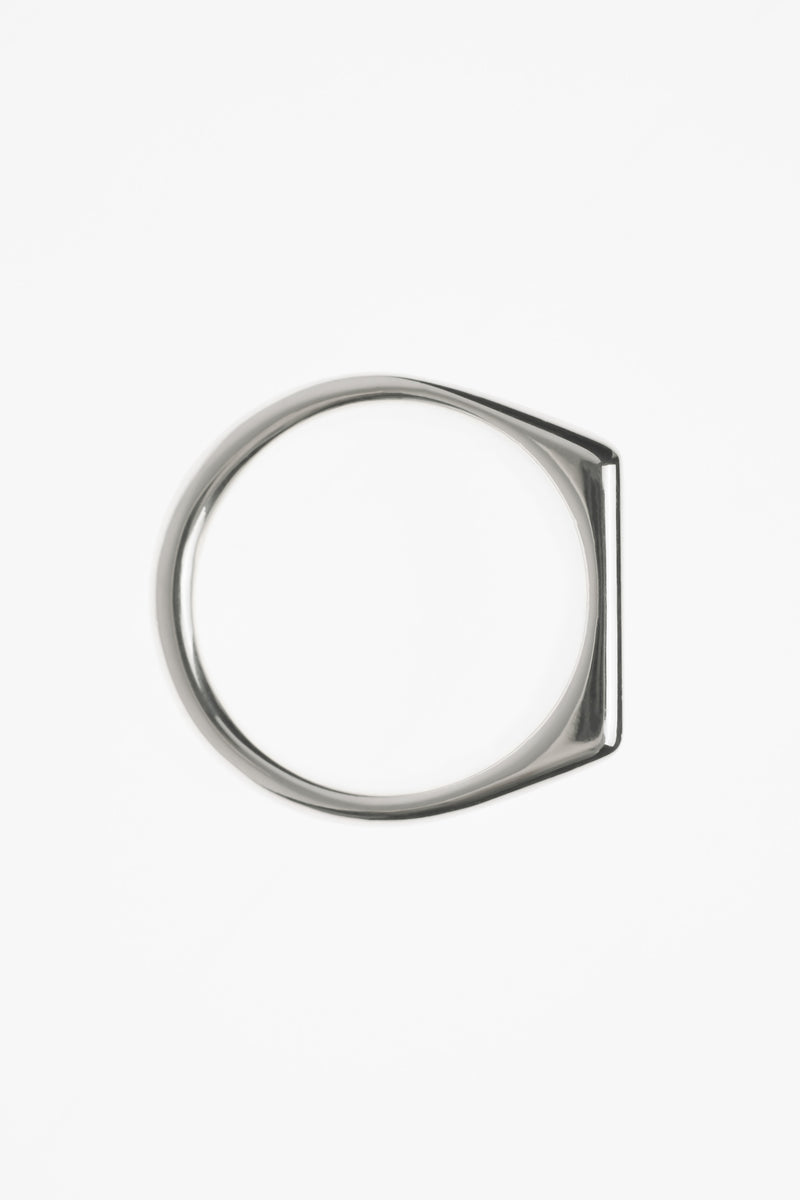 Platform Ring Polished Silver