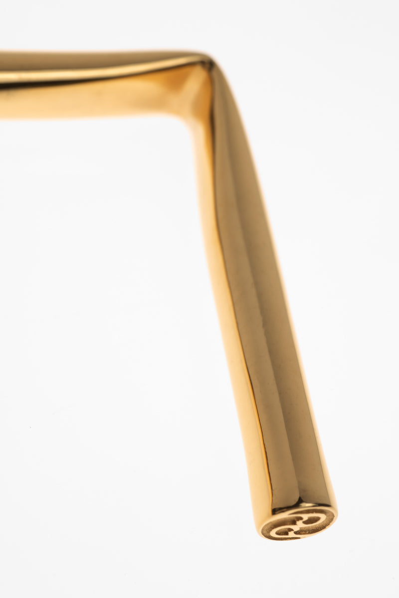 Straw bracelet Polished gold