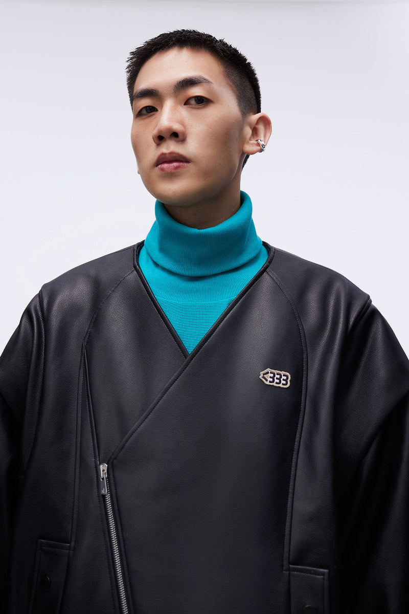 Giorgio Reversible Biker Bomber Woodland Black / Canoli Cream