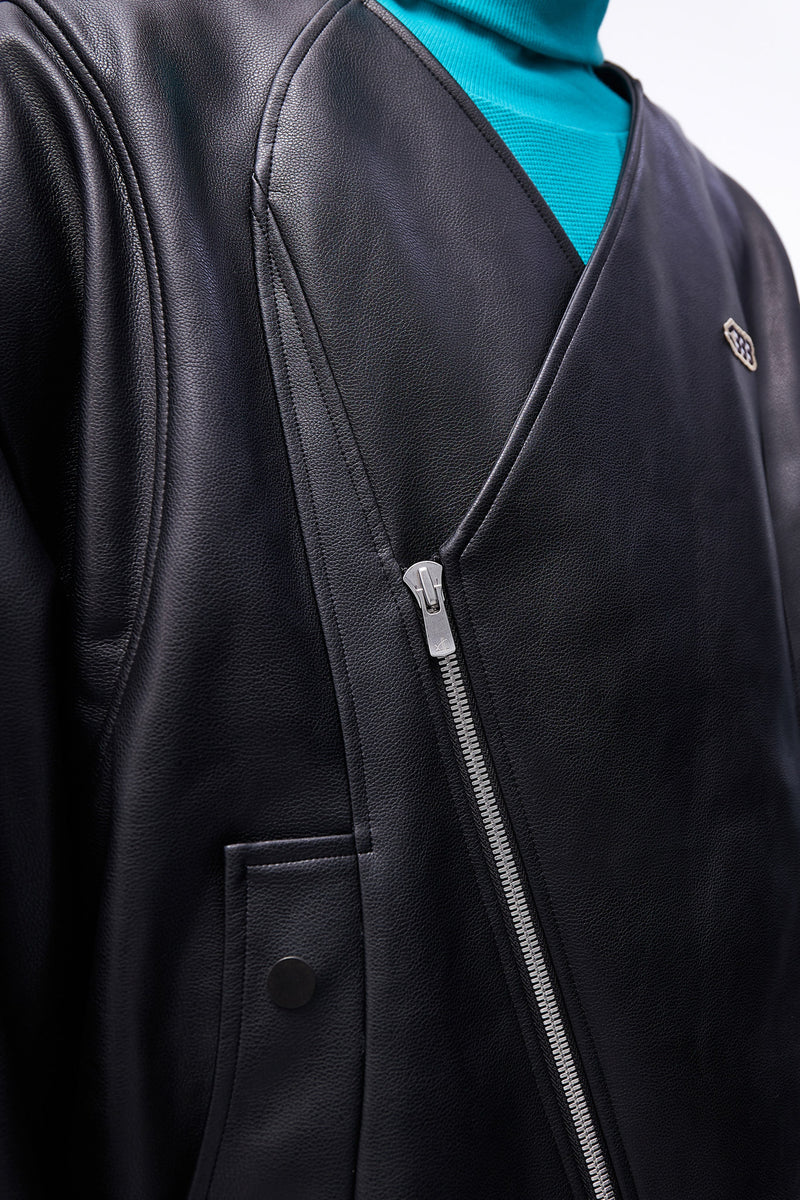 Giorgio Reversible Biker Bomber Woodland Black / Canoli Cream