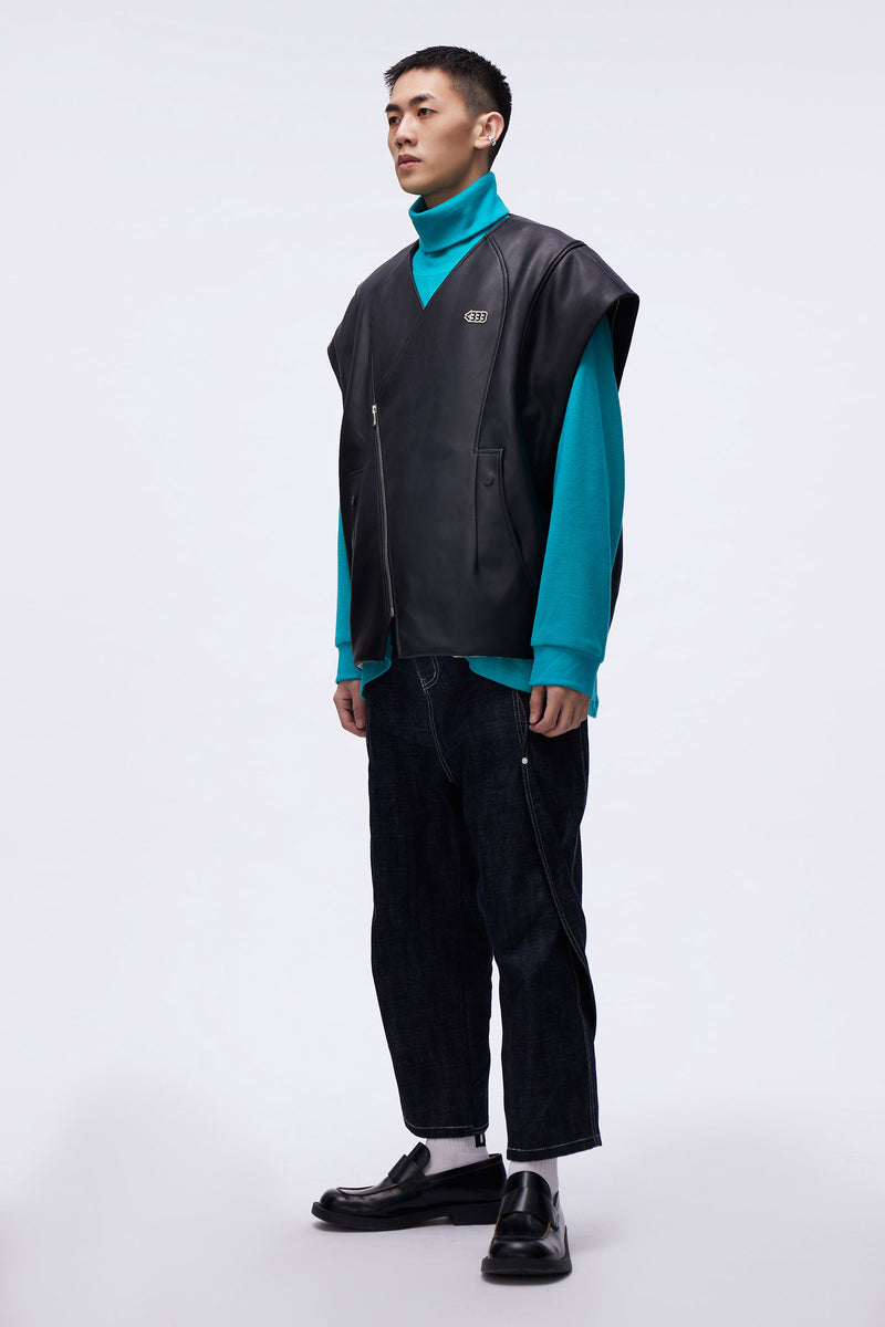 Giorgio Reversible Biker Bomber Woodland Black / Canoli Cream