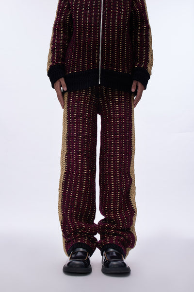Pistol Track Pant Maroon Grain