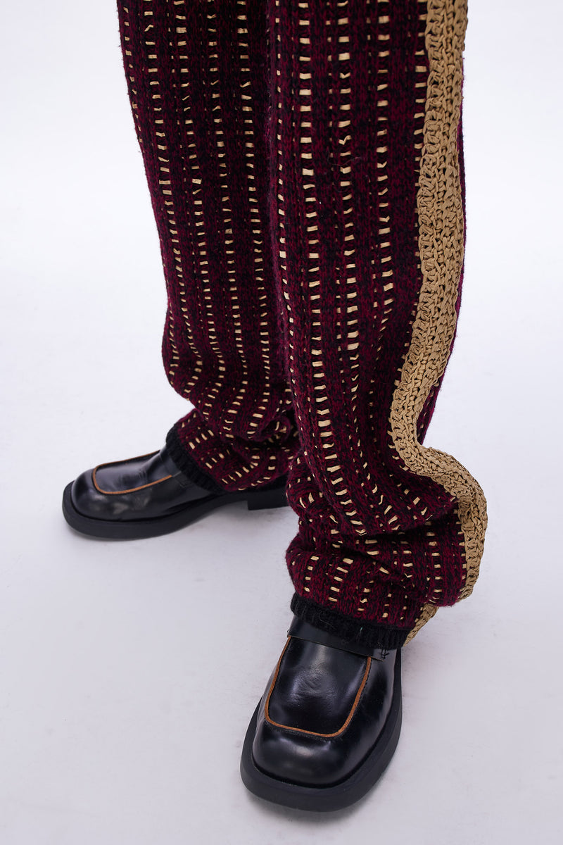 Pistol Track Pant Maroon Grain