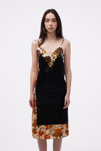 Panelled Slip Dress Night Pines