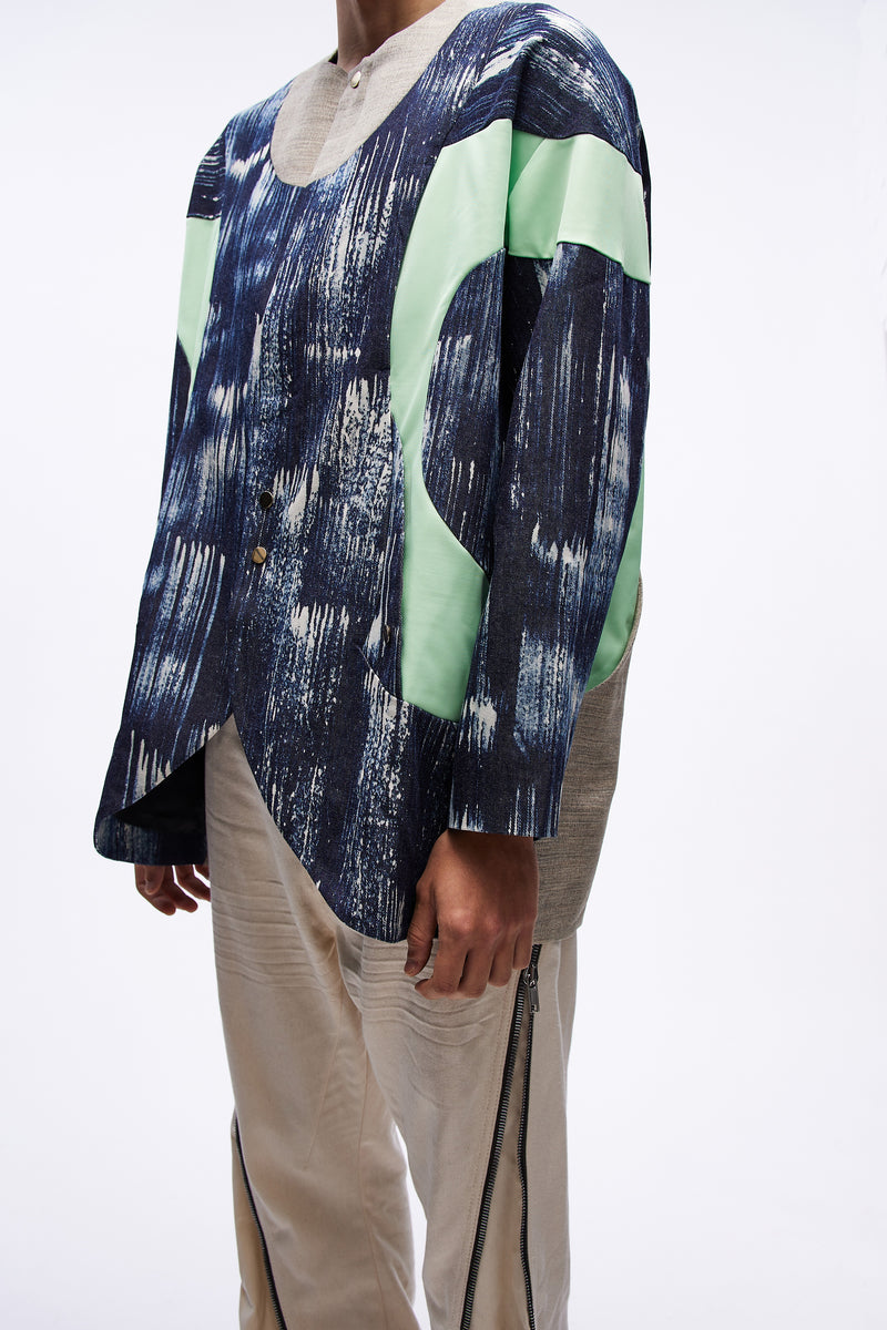 Cornell Track Jacket Brushed Indigo