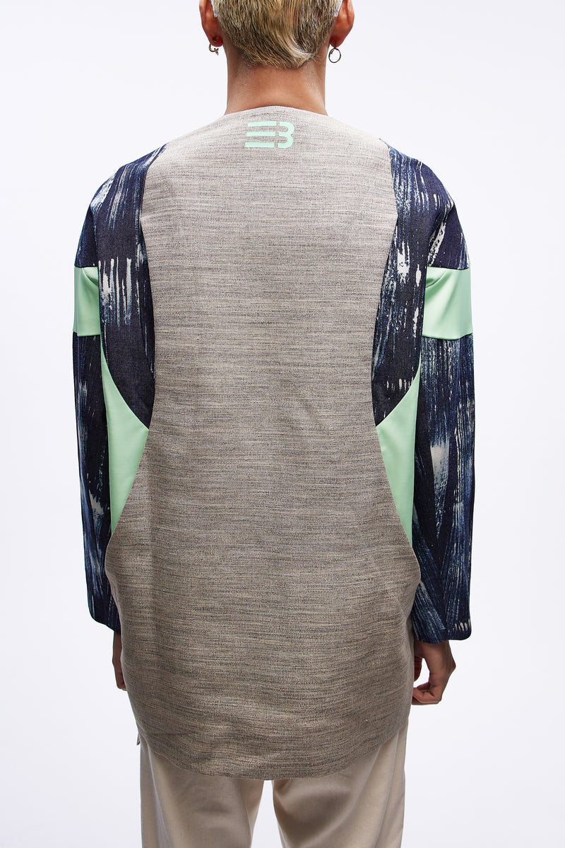 Cornell Track Jacket Brushed Indigo