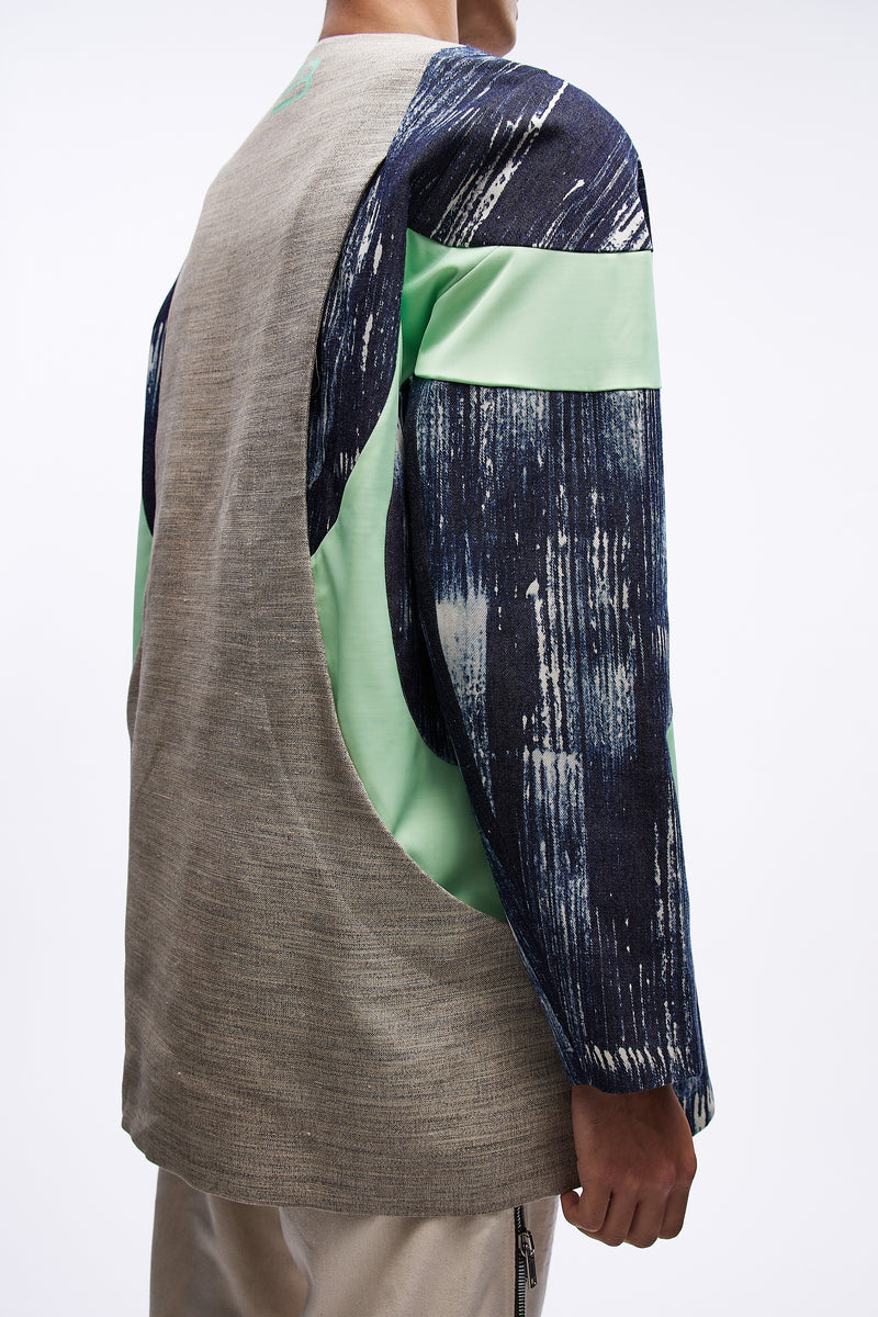 Cornell Track Jacket Brushed Indigo