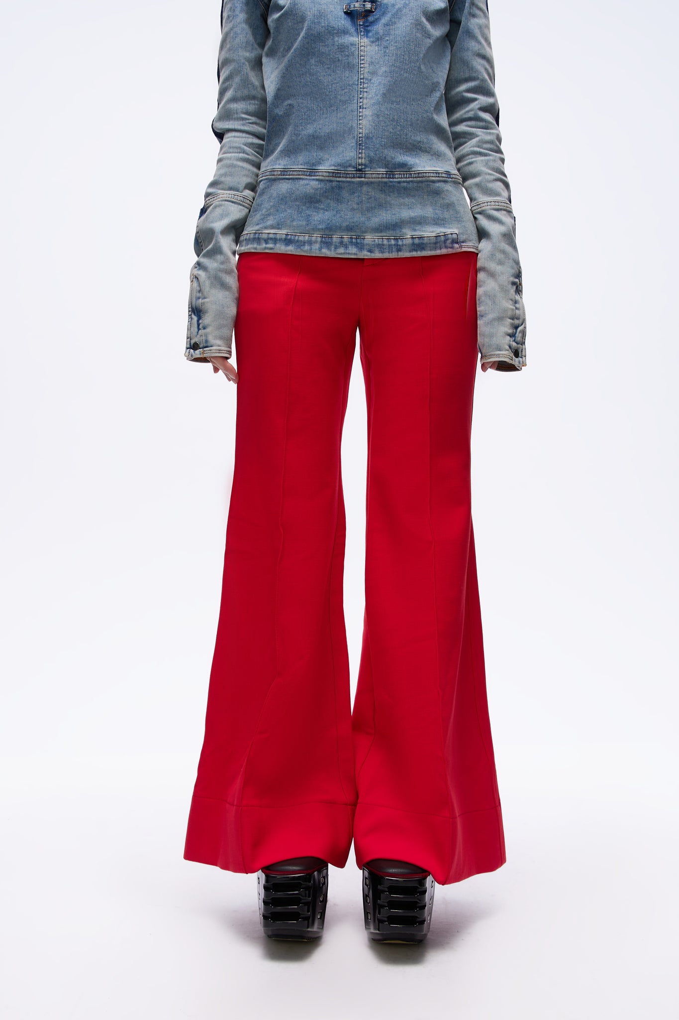 Flared Suit Trousers Fiesta Red