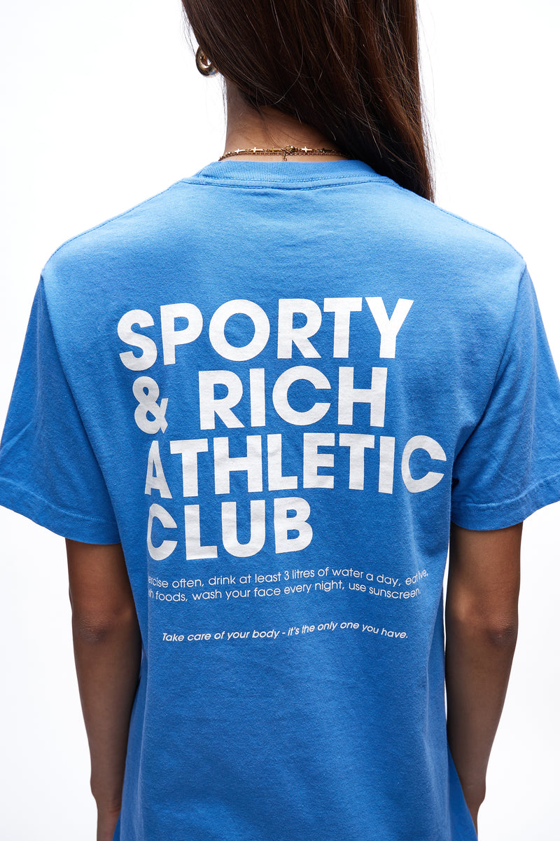 Exercise Often T-Shirt Cornflower Blue