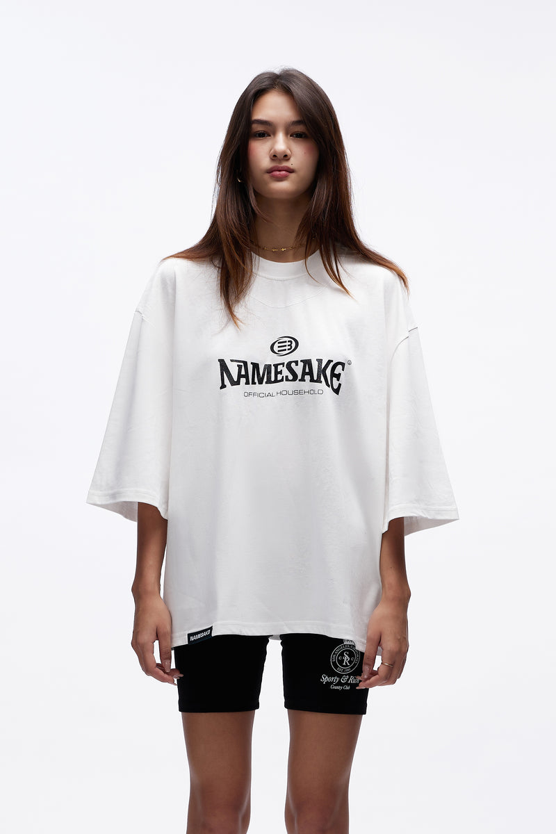 Mayo Oversize Courtside Tee Namesake White