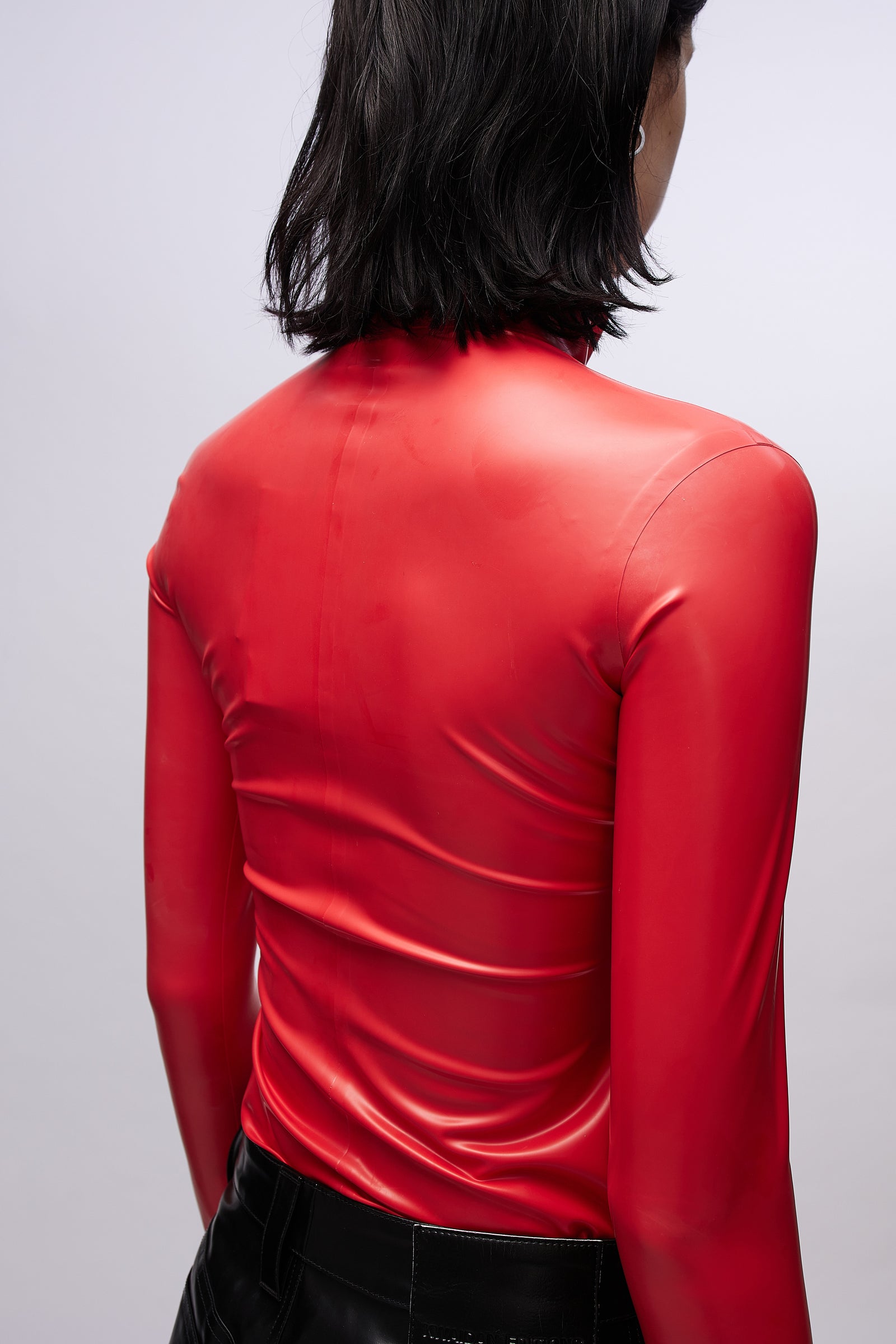 人気が高い Zipper Red Scarlet Top トップス