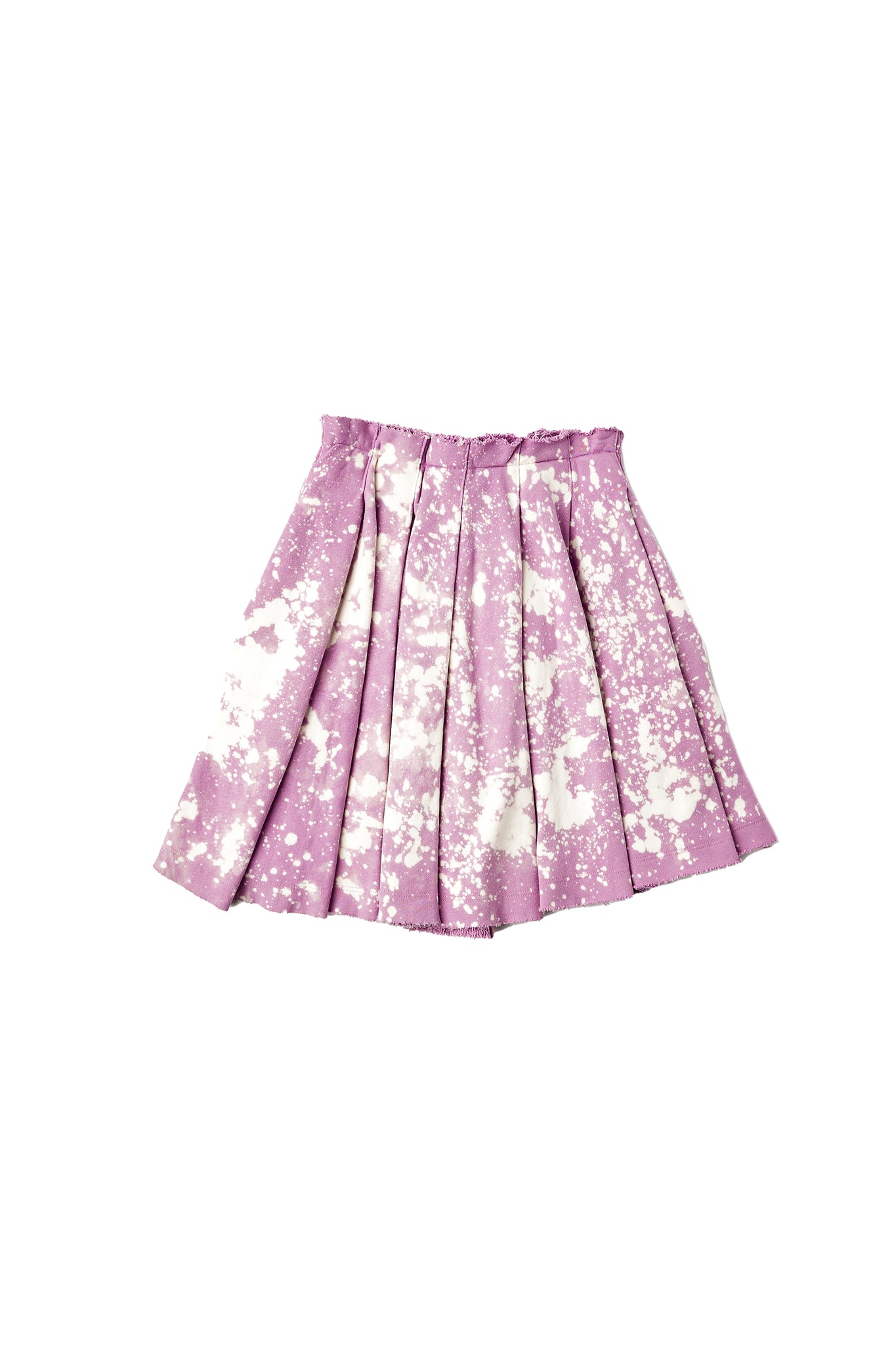 Ladies Bleached Mini Skirt Knit Lilac