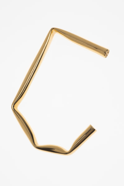 Straw bracelet Polished gold